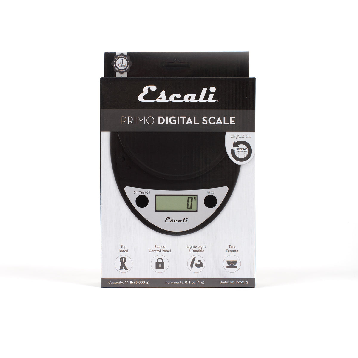 Escali Primo Digital Scale - Black – Now Serving