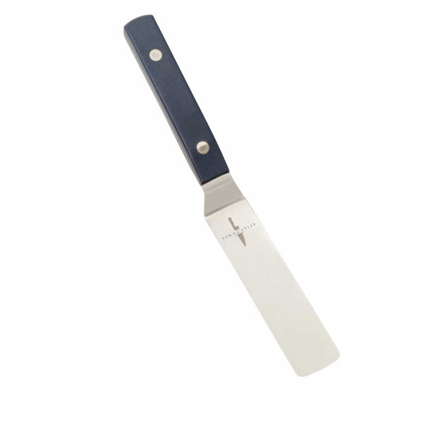 Town Cutler Offset Palette Knife - Blue Linen Micarta